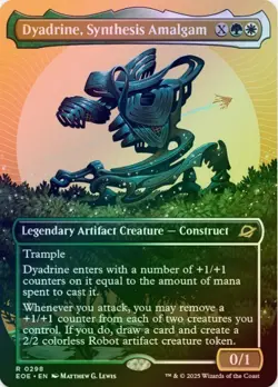 1 x Dyadrine, Synthesis Amalgam - Borderless - Foil - Edge of Eternities LP -MTG - Image 1