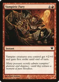 MTG Vampiric Fury Innistrad 167/264 Regular Common X4 - Image 1