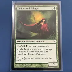 x1 Scorned Villager Moonscarred Werewolf - Innistrad Remastered - LP- MTG - Image 1