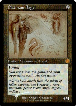 Platinum Angel (Schematic) The Brothers' War: Retro Frame Artifacts NM Foil - Image 1
