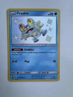 Pokemon TCG Froakie Hidden Fates SV11/SV94 Holo Shiny Holo Rare - Image 1