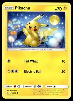 POKEMON PIKACHU UNIFIED MINDS 56/236 C NM/M - Image 1