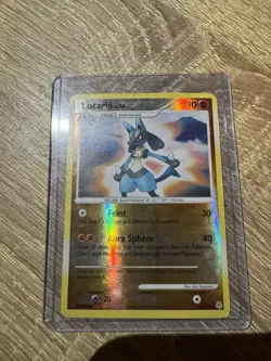 Lucario 6/130 Pokemon Diamond And Pearl Reverse Holo LP - Image 3