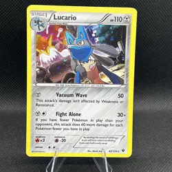 Pokemon TCG Lucario - 63/124 (Cosmos Holo) 063/124 NM - Image 1