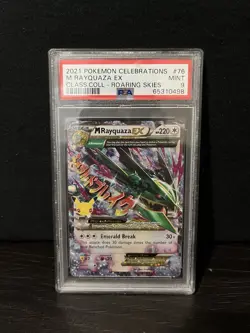 Pokemon 2021 Celebrations Classic Collection M Rayquaza EX 76/108 Holo PSA 9 - Image 1