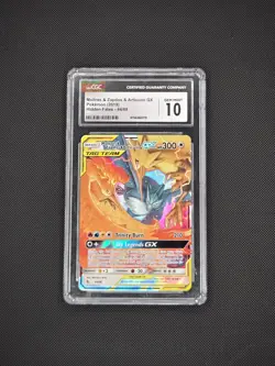 Pokemon Moltres & Zapdos & Articuno GX Hidden Fates 44/68 CGC Gem Mint 10 💎 - Image 1