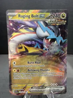 Raging Bolt ex 123/162 SV05: Temporal Forces Holo Double Rare Pokemon Near Mint - Image 1