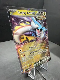 Raging Bolt ex 123/162 SV05: Temporal Forces Holo Double Rare Pokemon Near Mint - Image 2