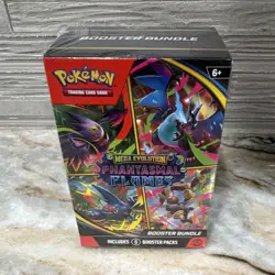 Pokemon TCG Mega Evolution Phantasmal Flames Booster Bundle 6 Packs English 2025 - Image 1