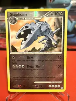 Steelix 38/130 Rare Diamond & Pearl Pokemon Reverse Holo Moderately Played - Image 1