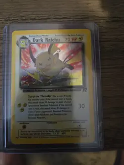 Pokemon Pokemon TCG Dark Raichu 83/82 Team Rocket Secret Rare Holo 2000 - Image 1