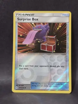POKEMON SURPRISE BOX 187/214 REVERSE HOLO UNBROKEN BONDS GENGAR - Image 1
