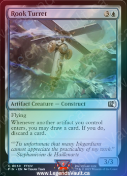 Magic the Gathering MTG - Rook Turret - Foil - Final Fantasy - NM - Image 1