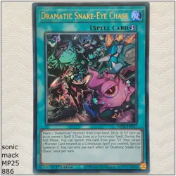 Dramatic Snake-Eye Chase - MP25-EN167 - Ultra Rare 1st Edition Yugioh - Image 1