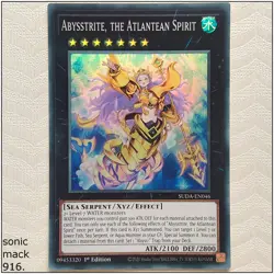 Abysstrite, the Atlantean Spirit - SUDA-EN046 - Super Rare 1st Edition Yugioh - Image 1