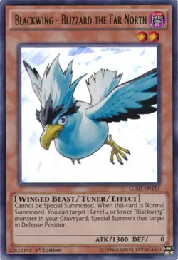 Yugioh! LP Blackwing - Blizzard the Far North - LC5D-EN113 - Ultra Rare - 1st Ed - Image 1