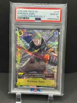 Zoro & Luffy One Piece Illustration Box Vol. 3 Sequential PSA 10 - Image 2
