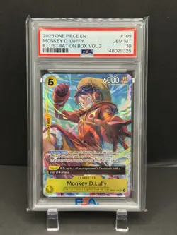 Zoro & Luffy One Piece Illustration Box Vol. 3 Sequential PSA 10 - Image 3