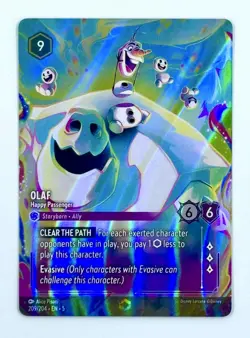 2024 Disney Lorcana Olaf Happy Passenger #209 Shimmering Skies Enchanted - Image 1