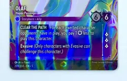 2024 Disney Lorcana Olaf Happy Passenger #209 Shimmering Skies Enchanted - Image 3