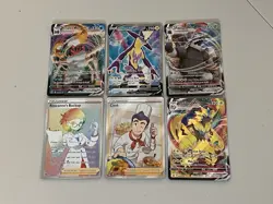 Pokemon Full Art Holo Card Lot 6 Cards NM - Image 1