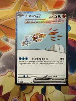 Pokemon Cards Eiscue ex 222/197 Illustration Rare Obsidian Flames - (NM) - Image 1