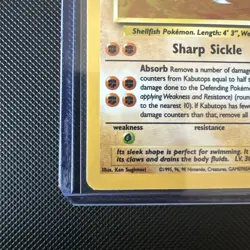 Kabutops 9/62 Fossil Holo NM card set - Image 5