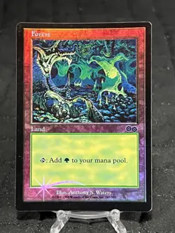 Forest (1999) Arena Promos Foil x4 Urza’s ~LP~ MTG -Set Of Four - Image 2