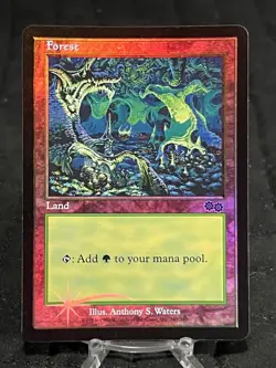 Forest (1999) Arena Promos Foil x4 Urza’s ~LP~ MTG -Set Of Four - Image 4