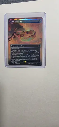 The One Ring Borderless Foil Lord of the Rings LTR MTG NM-M Mythic - Image 3