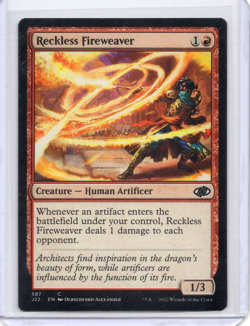 Reckless Fireweaver 587/826 Jumpstart 2022 J22 MTG LP - Image 1