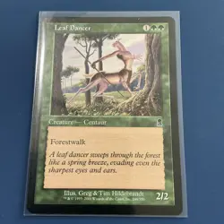 MTG Magic the Gathering Leaf Dancer (249/352) Odyssey LP - Image 1