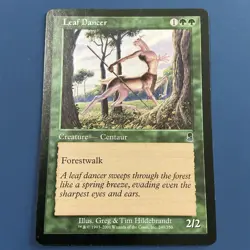 MTG Magic the Gathering Leaf Dancer (249/352) Odyssey LP - Image 2