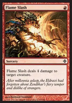 Flame Slash - Light Play MTG Rise of the Eldrazi - Image 1