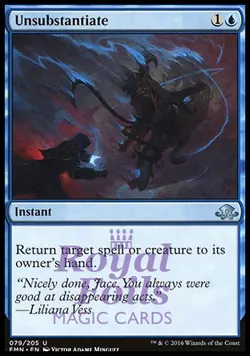 Unsubstantiate 1x FOIL EMN MTG Eldritch Moon Uncommon MINT blue - Image 1