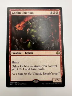 Goblin Chieftain DDT NM MTG 041/063 Rare Magic the Gathering - Image 1