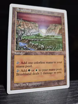 MTG Brushland - 5th Edition - Near Mint - Image 1