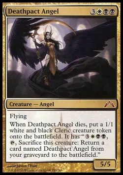 MTG Magic the Gathering Deathpact Angel (153/257) - Image 1