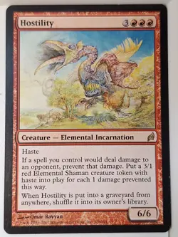 Hostility - Lorwyn - Magic the Gathering MTG Nice! - Image 1