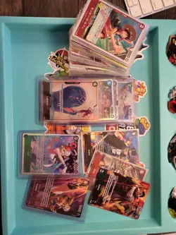 One Piece tcg 200 Cards Bulk Lot Collection Mixed w/ 180 C/UC & 20 RARES/FOILS - Image 1
