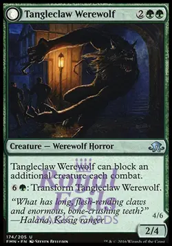 Tangleclaw Werewolf / Fibrous Entangler 2x FOIL MTG Eldritch Moon Uncommon MINT - Image 1
