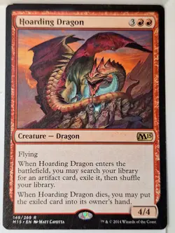 Hoarding Dragon - Magic 2015 Core Set M15 - Magic the Gathering MTG Nice! - Image 1