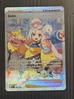 Iono 269/193 Pokemon Paldea Evolved Special Illustration Rare Card NM - Image 1