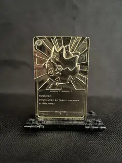 1999 Nintendo Togepi Gold 23K Plated Trading Card Burger King Promo - Image 2