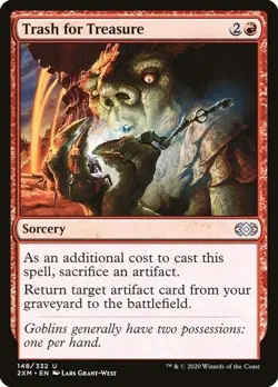 Magic The Gathering MTG TRASH FOR TREASURE Double Masters NM Near Mint - Image 1