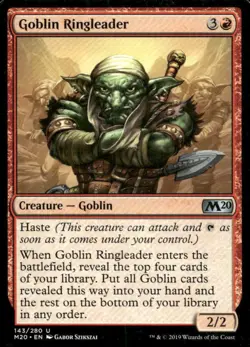 Goblin Ringleader 143 Uncommon Core Set 2020 Magic: The Gathering Near Mint - Image 1