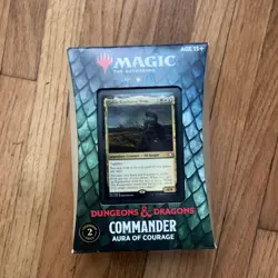 Magic The Gathering Commander Aura of Courage Dungeons and Dragons SEALED Deck - Image 1