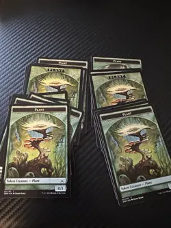 Plant Tokens Mtg Set Of Eight (8) - Image 1