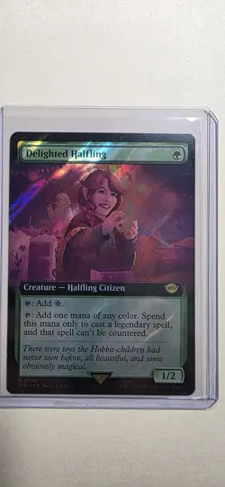MTG Delighted Halfling | LOTR LTR-0774 | Foil Rare | NM | Magic the Gathering - Image 2