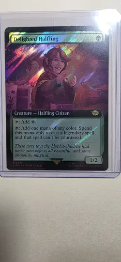 MTG Delighted Halfling | LOTR LTR-0774 | Foil Rare | NM | Magic the Gathering - Image 3